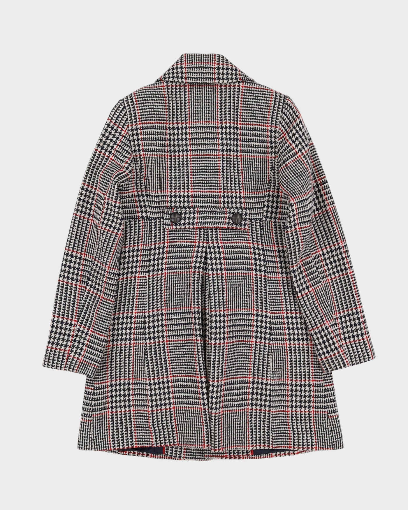Tommy Hilfiger Houndstooth Short Overcoat - XS