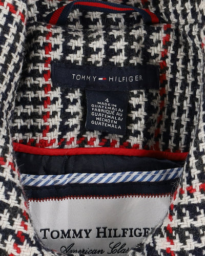Tommy Hilfiger Houndstooth Short Overcoat - XS