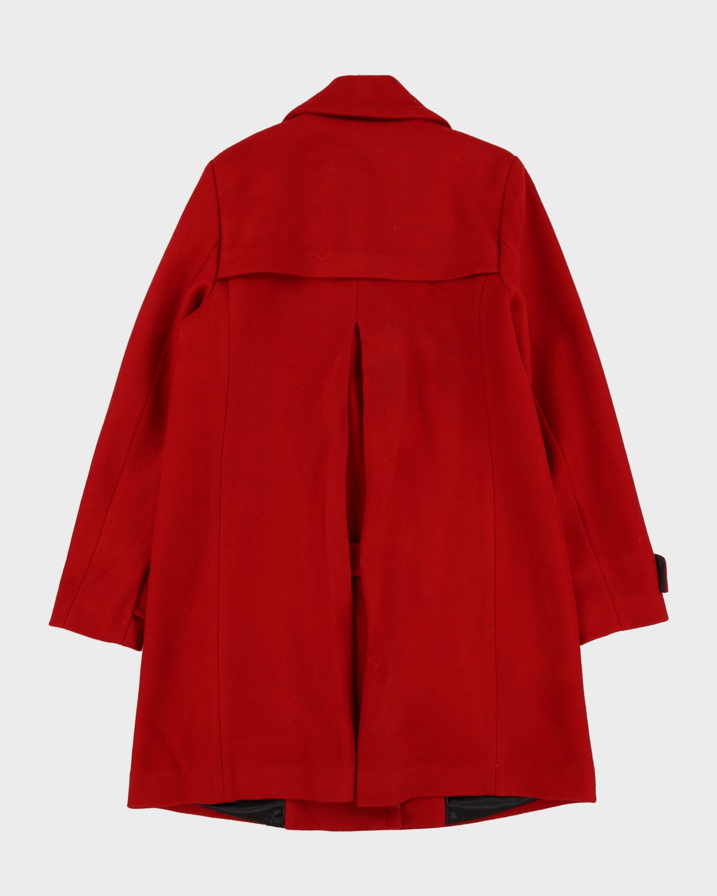 Karl Lagerfeld Red Wool-Blend Overcoat - M