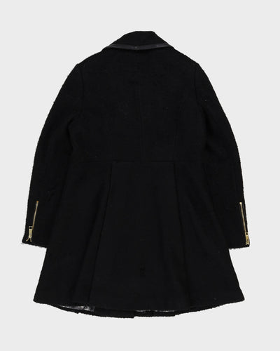 Guess Black Wool Overcoat - M