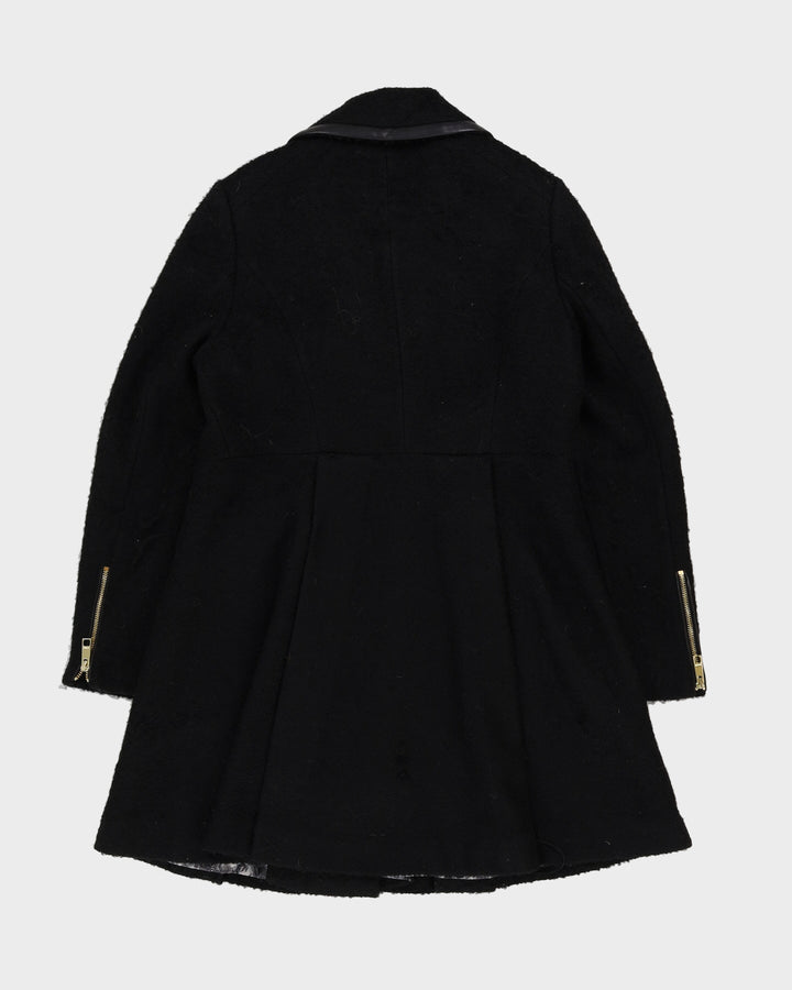 Guess Black Wool Overcoat - M
