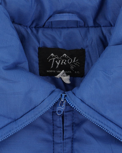 1980s Blue And White Short Ski Jacket - S
