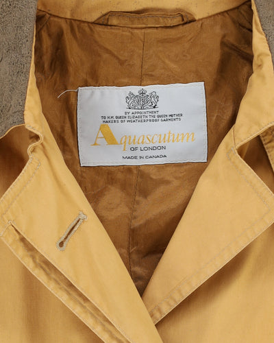 Aquascutum Beige A-line Mac Coat - L