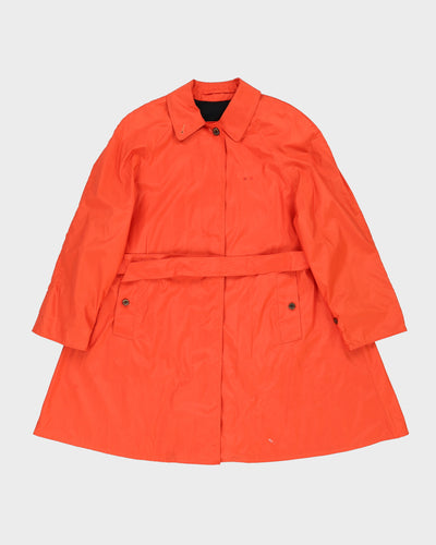 Burberry Orange Rain Coat - M