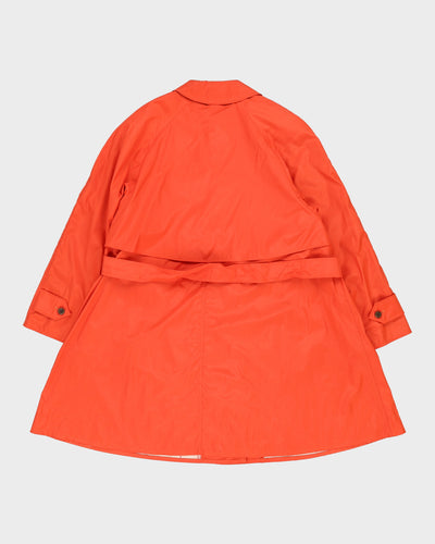 Burberry Orange Rain Coat - M