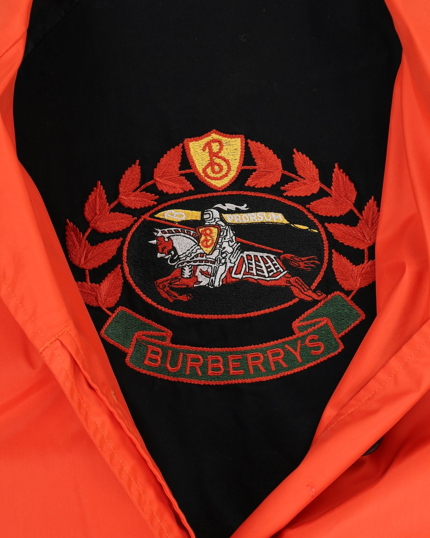 Burberry Orange Rain Coat - M