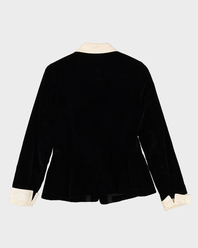 Trevise Paris Velvet And Satin Blazer Jacket - XS