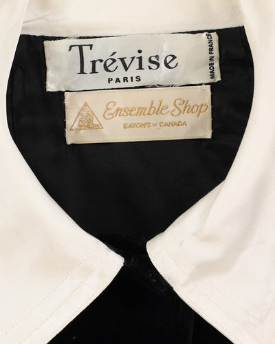Trevise Paris Velvet And Satin Blazer Jacket - XS
