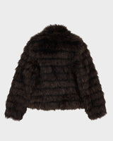 Betsey Johnson Brown Faux Fur Jacket - XS