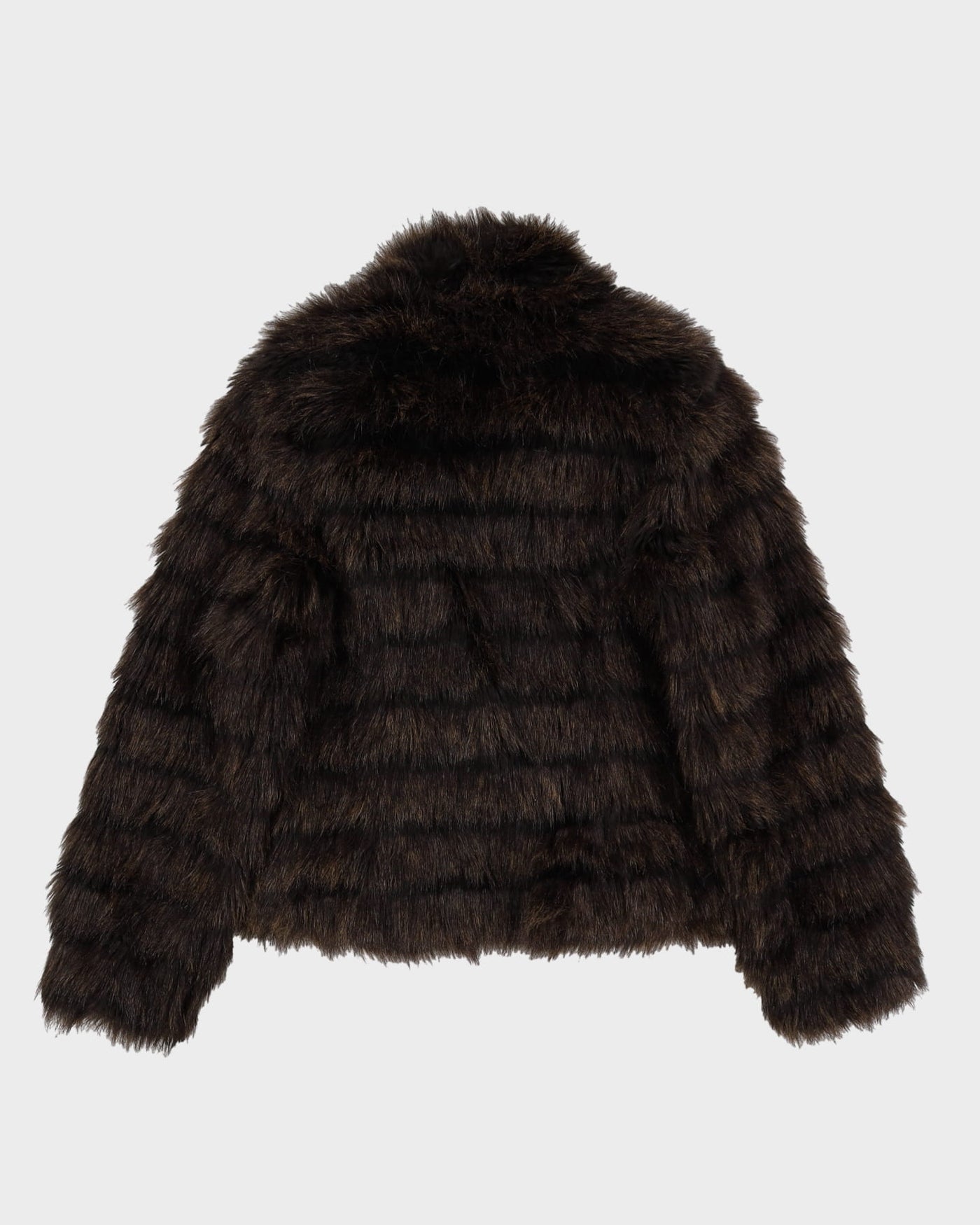 Betsey Johnson Brown Faux Fur Jacket - XS