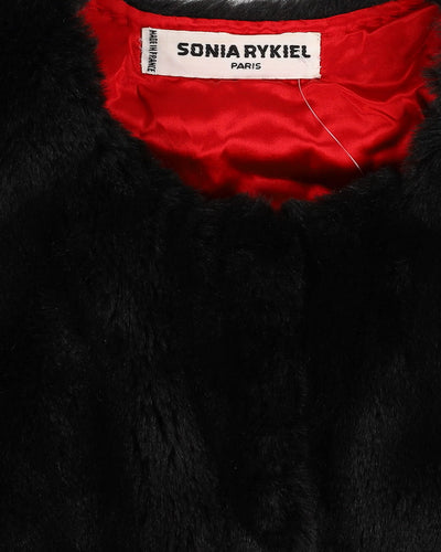 Sonia Rykiel Brown Faux Fur Cropped Jacket - S / M