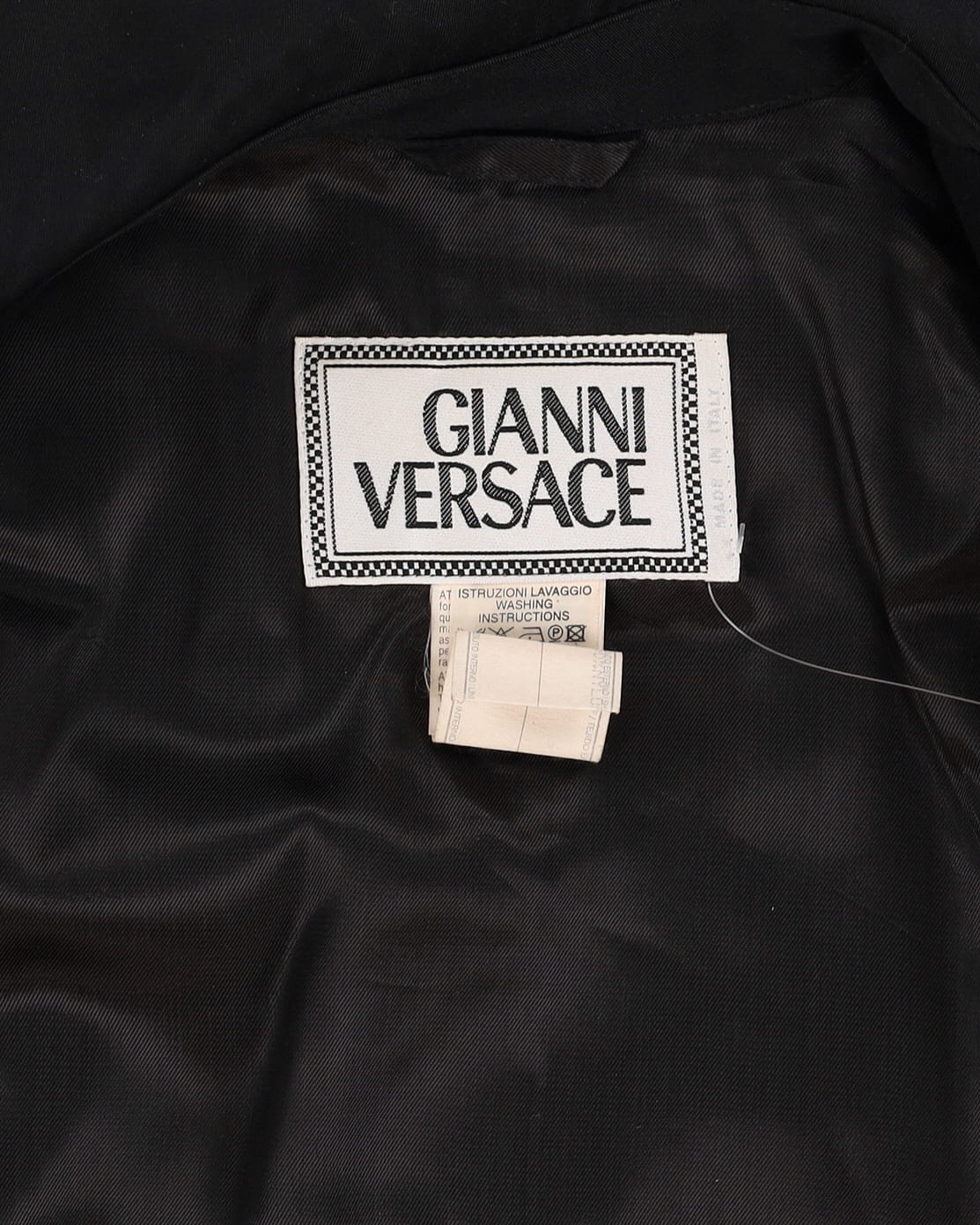 Gianni Versace Black Mac Style Coat - S