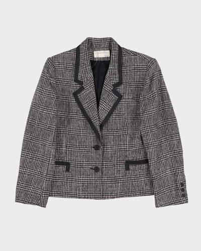 Christian Dior 1990s Black And White Blazer - S