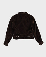 Katherine Hamnett Denim Brown Velvet Jacket - S