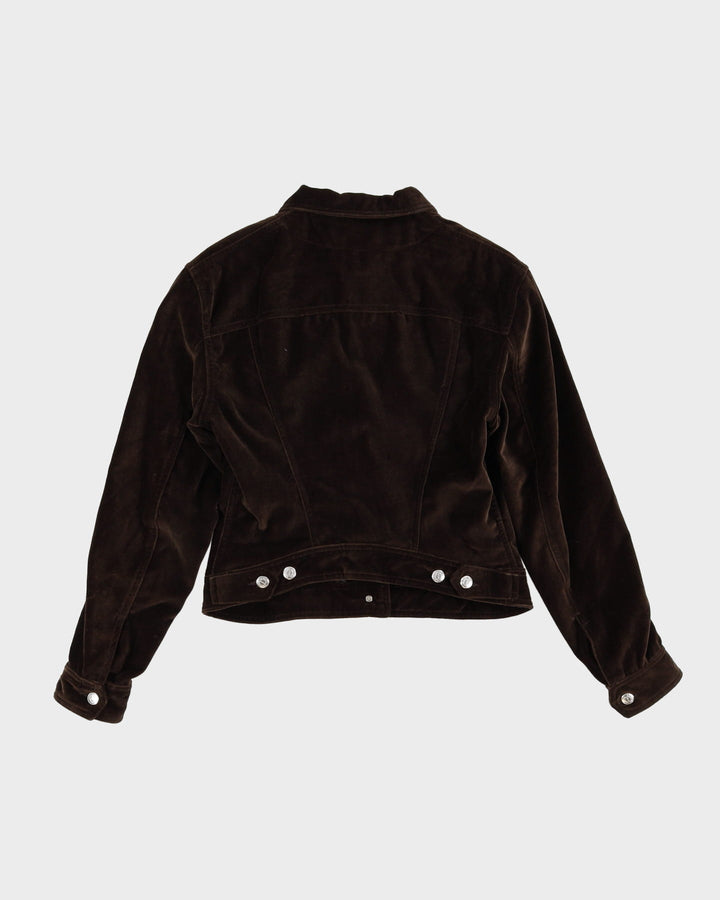 Katherine Hamnett Denim Brown Velvet Jacket - S