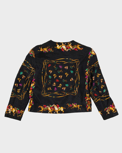 1990s Equestrian Patterned Jacket - M