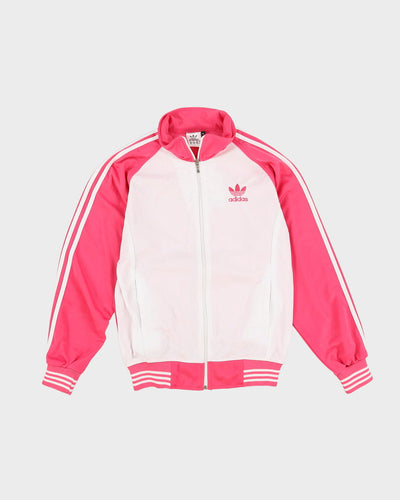 Adidas Pink / White Track Jacket - M