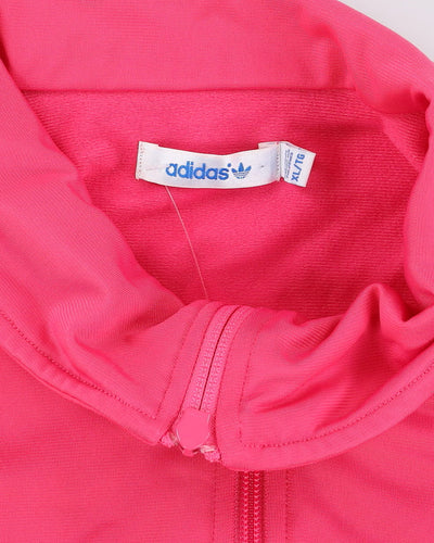 Adidas Pink / White Track Jacket - XL