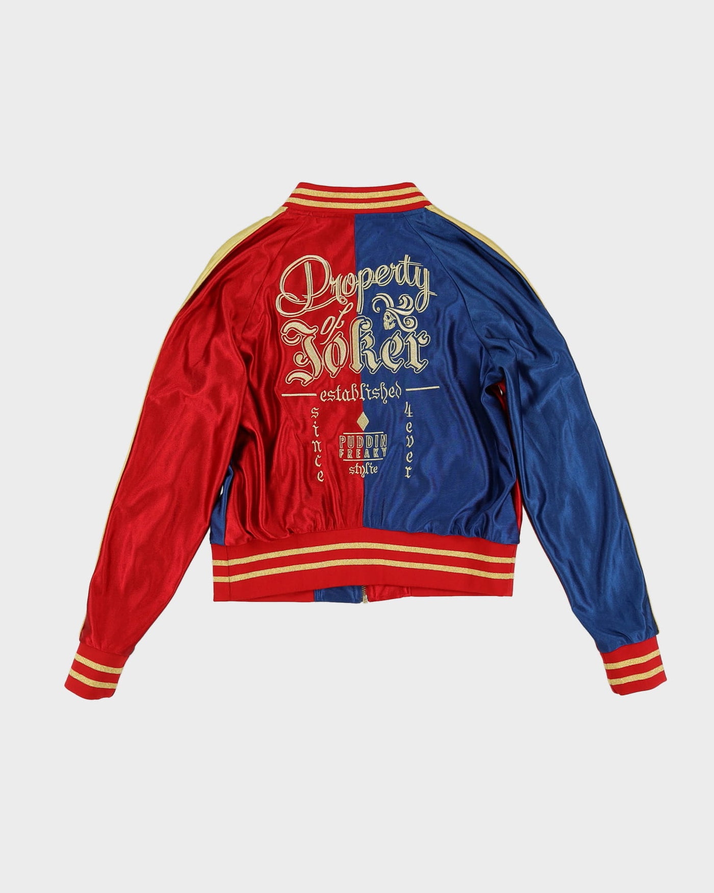 Suicide Squad Reversible Harley Quinn / Joker Navy / Red Track Jacket - M