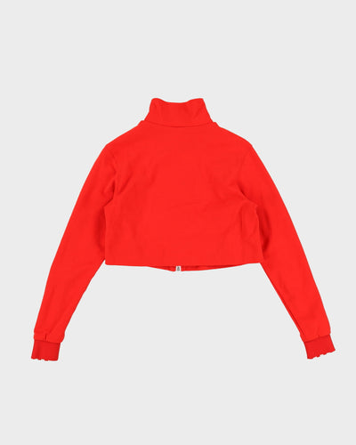 Adidas Cropped Orange Track Jacket - XS