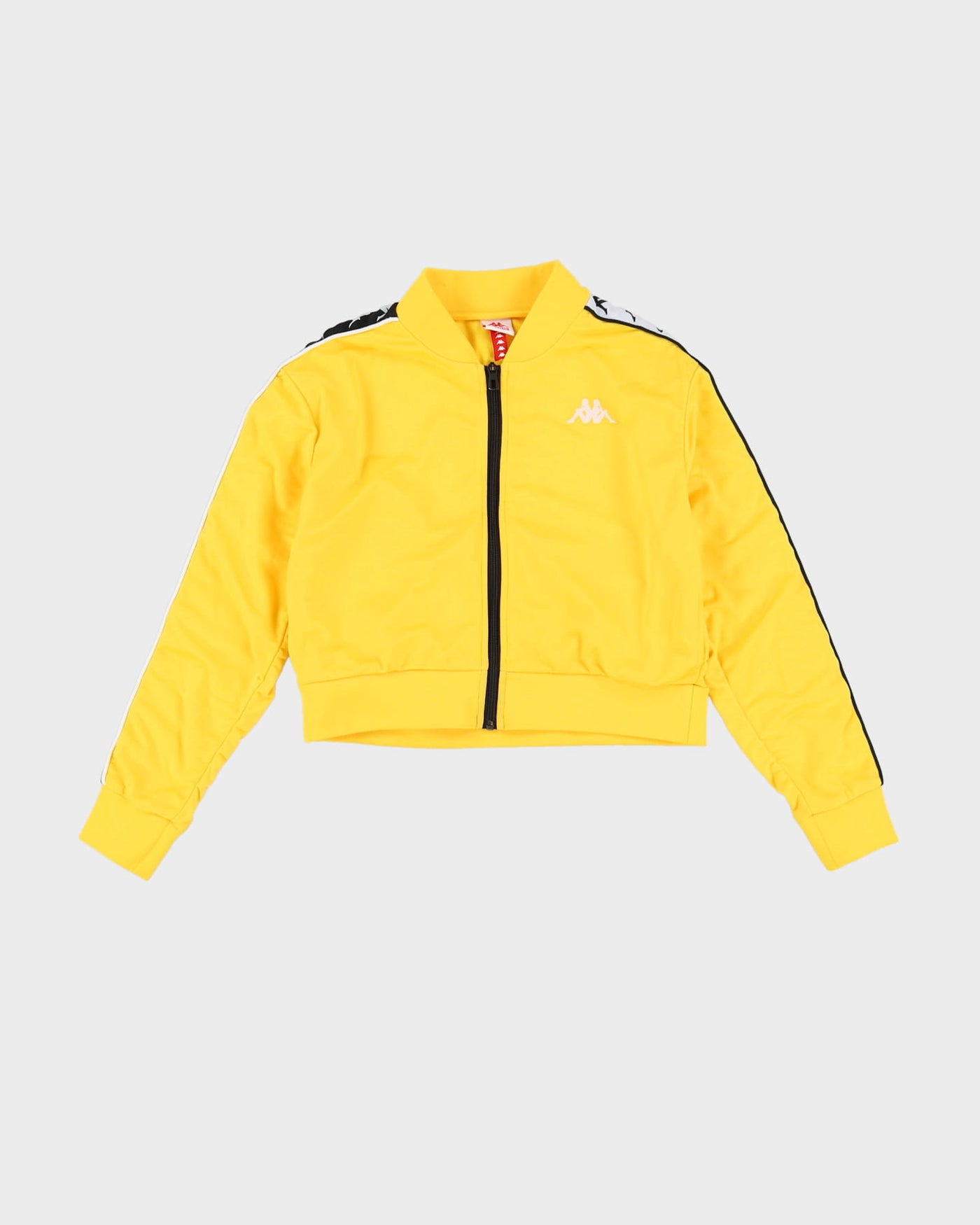Kappa Cropped Yellow Track Jacket - XS