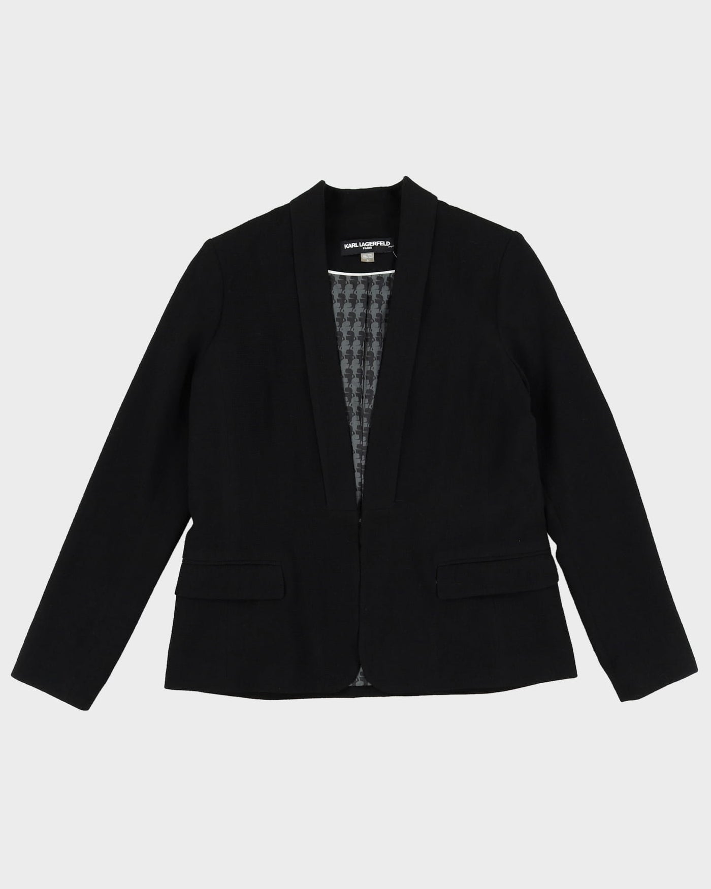 Karl Lagerfeld Black Blazer Jacket - S / M