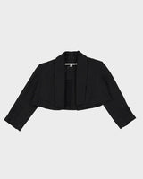 Diane Von Furstenberg Black Bolero Blazer Jacket - S