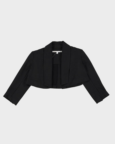 Diane Von Furstenberg Black Bolero Blazer Jacket - S