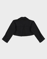 Diane Von Furstenberg Black Bolero Blazer Jacket - S