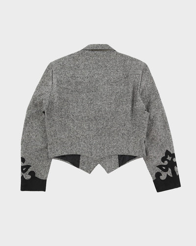 Longhorn 1990s Western Style Cropped Jacket - M