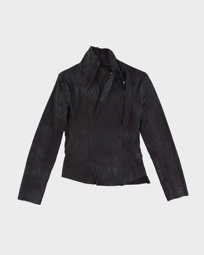 Calvin Klein Black Faux Leather Jacket - XS