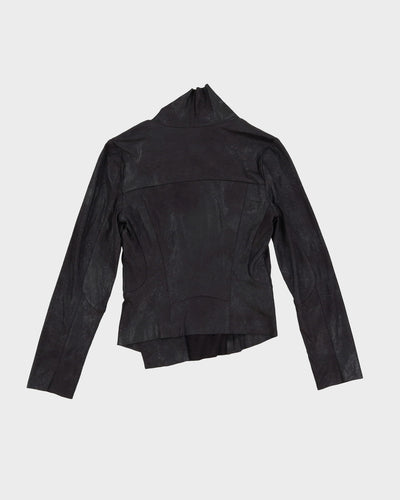 Calvin Klein Black Faux Leather Jacket - XS