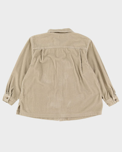 L.L. Bean Beige Cord Over-Shirt Jacket - XL