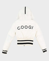Coogi White Hooded Puffa Ski Jacket - XS