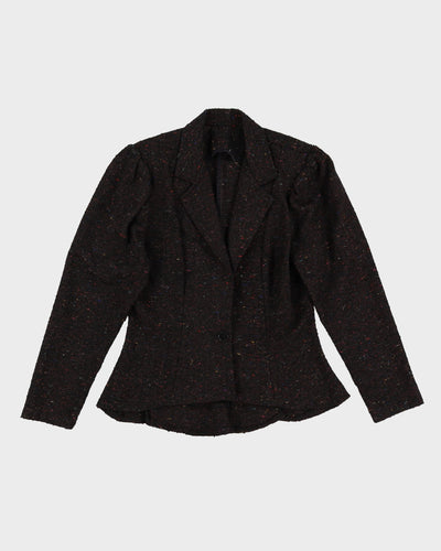 1980s Wool Tweed Blazer Style Jacket - S