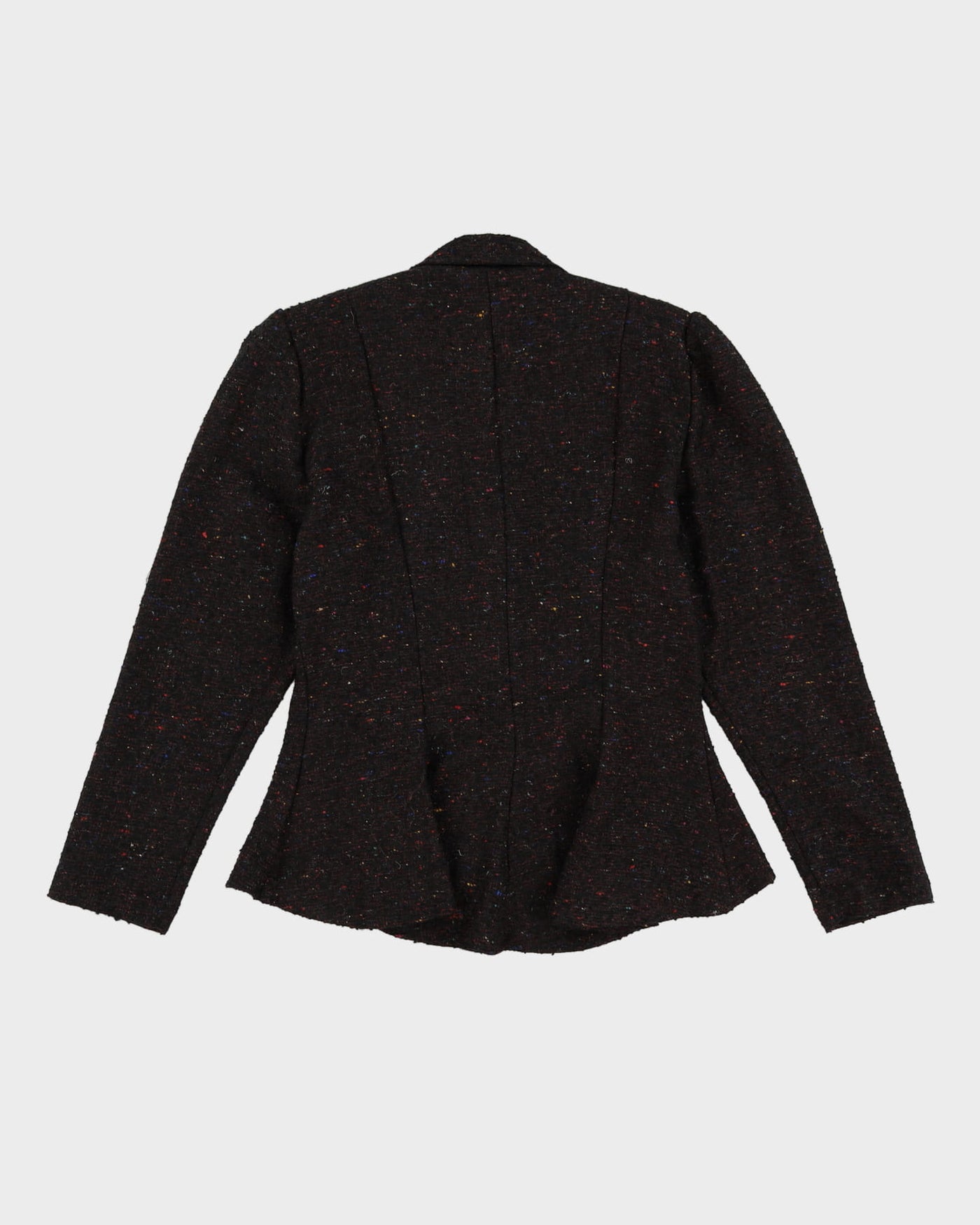 1980s Wool Tweed Blazer Style Jacket - S