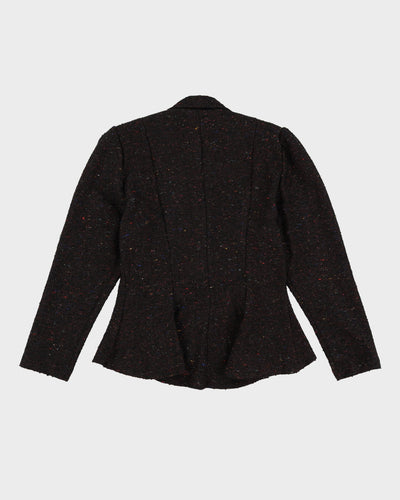 1980s Wool Tweed Blazer Style Jacket - S