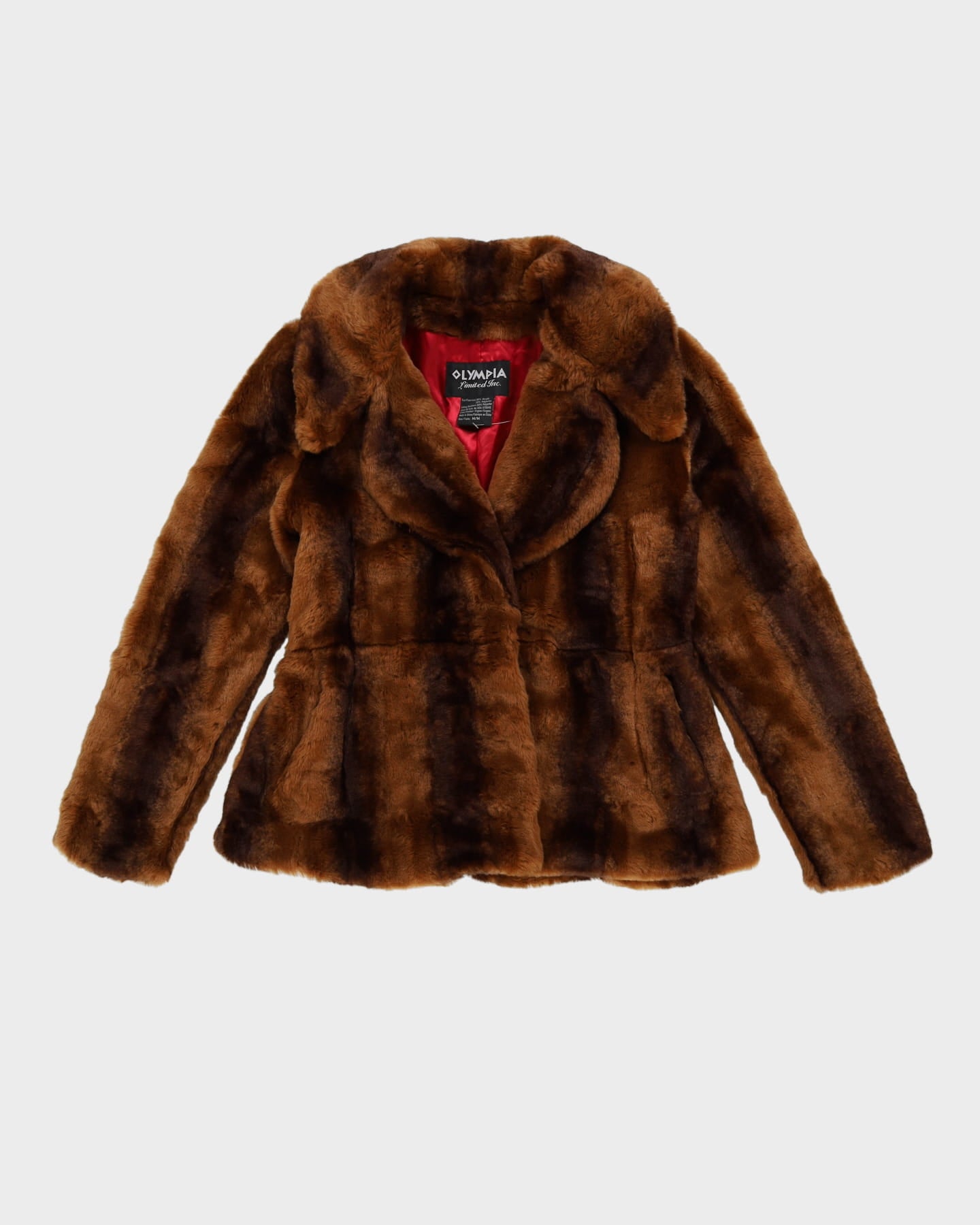 Style Brown Faux Fur Jacket - XS / S