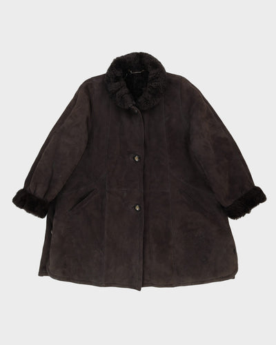 Grey Sheepskin Furlined Jacket - M / L