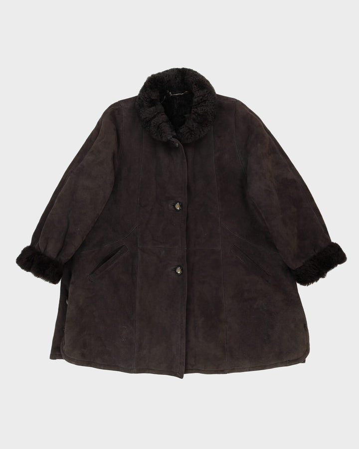 Grey Sheepskin Furlined Jacket - M / L