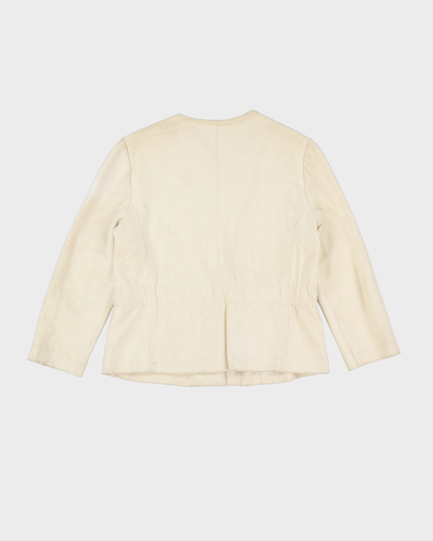Theory White Leather Jacket - S