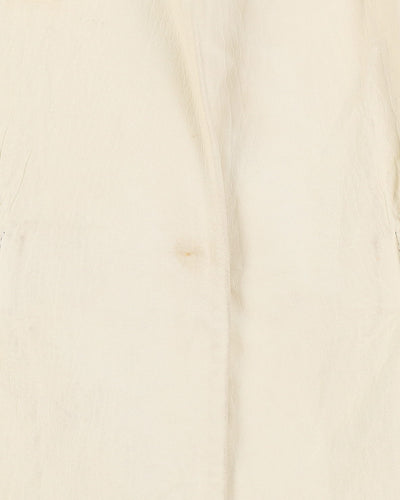 Theory White Leather Jacket - S