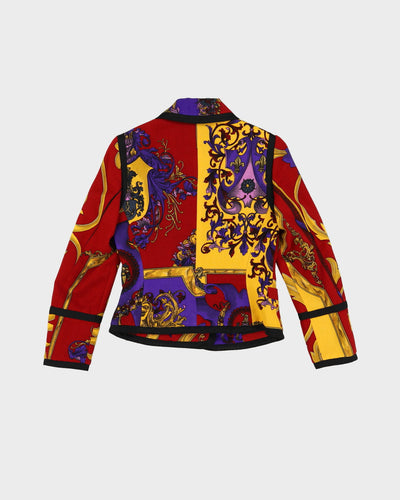 Versus Gianni Versace Patterned Viscose Jacket - XXS