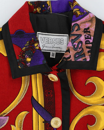 Versus Gianni Versace Patterned Viscose Jacket - XXS