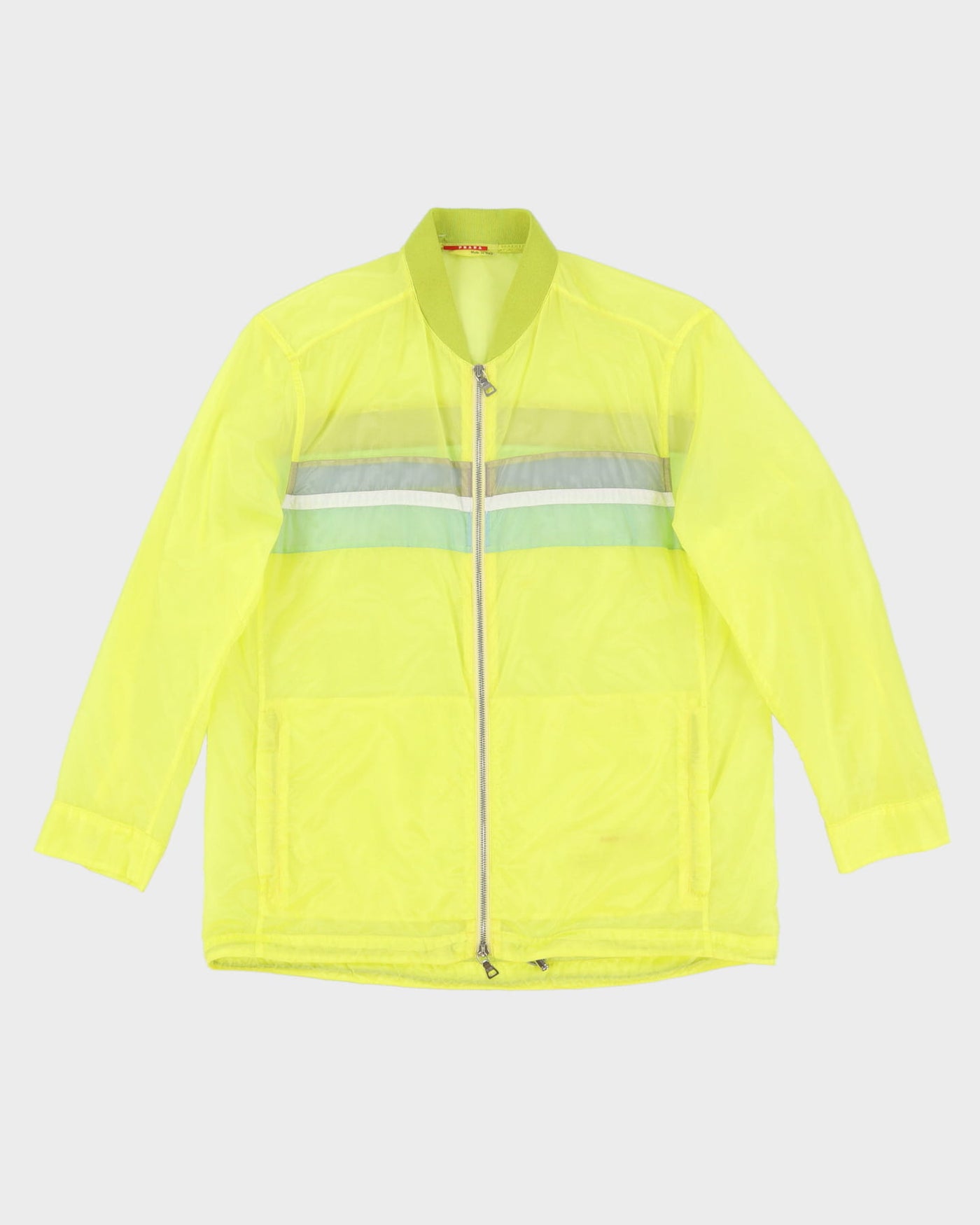 Prada 1990s Yellow Windbreaker jacket - M