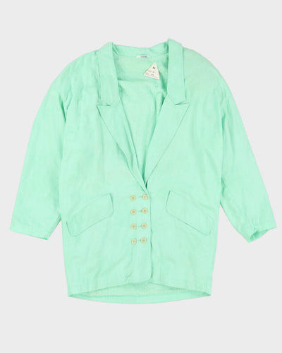 1990s Mint Green 3/4 Length Jacket - M / L
