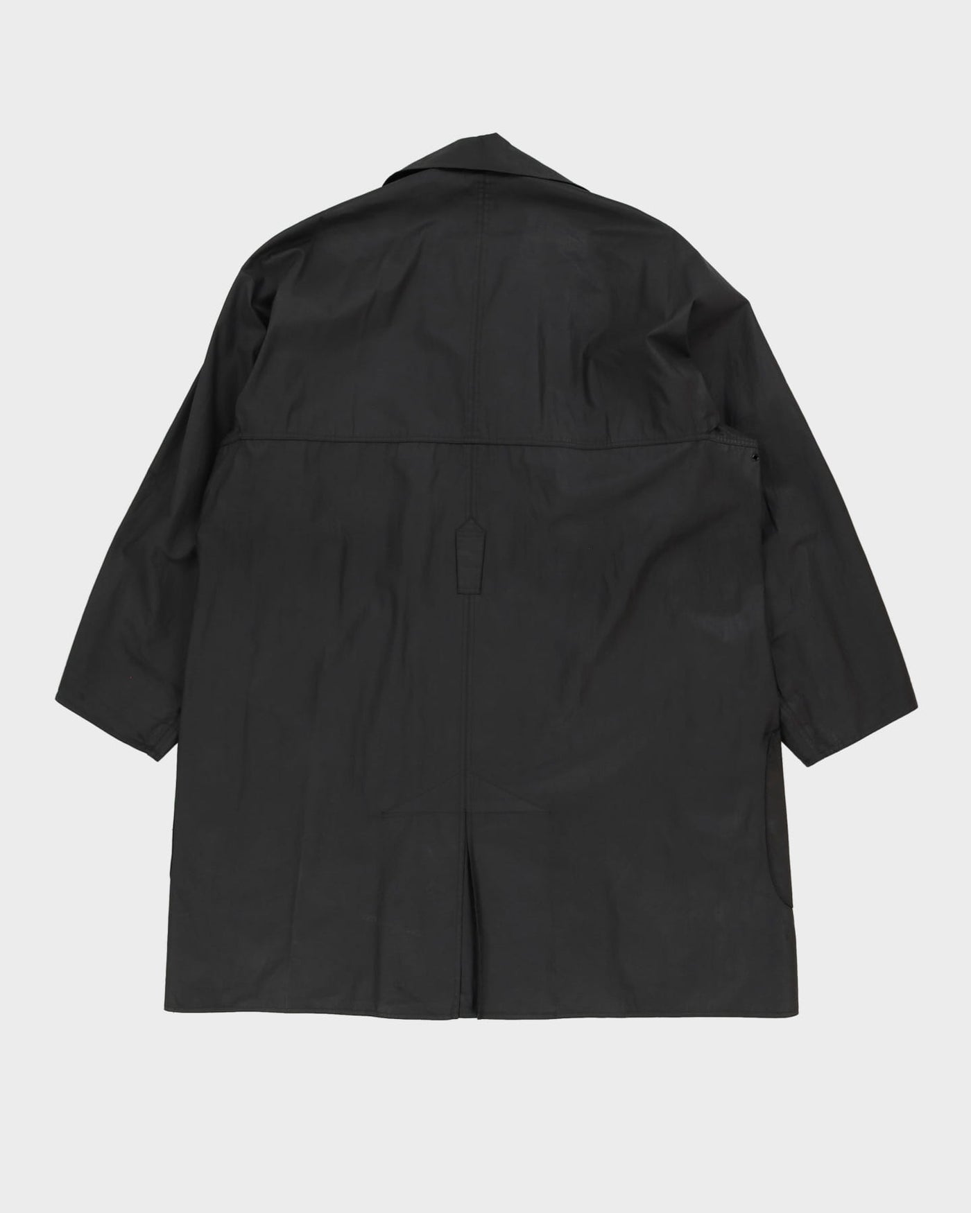 Alaia Paris Black Weatherproof Windbreaker Mac Jacket - XL
