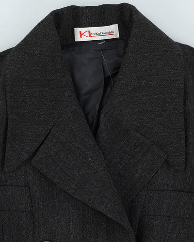 L L By Karl Lagerfeld Grey Blazer Jacket - S