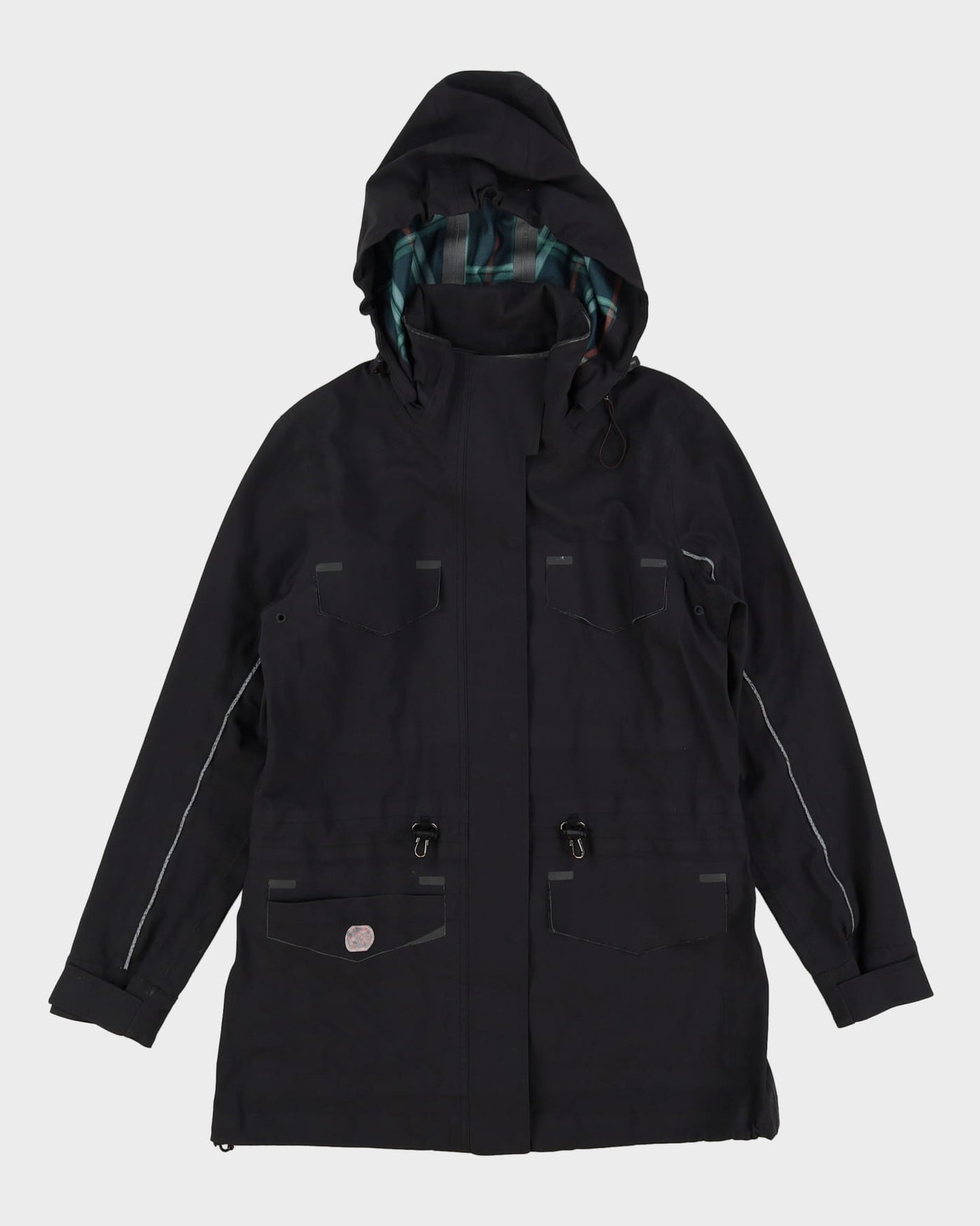 Adidas X Stella McCartney Black Hooded Windbreaker Jacket - M