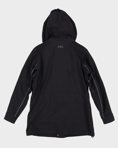 Adidas X Stella McCartney Black Hooded Windbreaker Jacket - M
